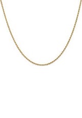 handsome little yellow gold regular rope kids necklace